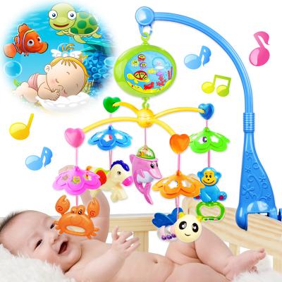 婴儿玩具床铃3-6-12个月音乐旋转床头铃